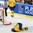 MALMO, SWEDEN - JANUARY 5: Sweden's #15 Sebastian Collberg got injured in the offensive zone during gold medal action at the 2014 IIHF World Junior Championship. (Photo by Francois Laplante/HHOF-IIHF Images)